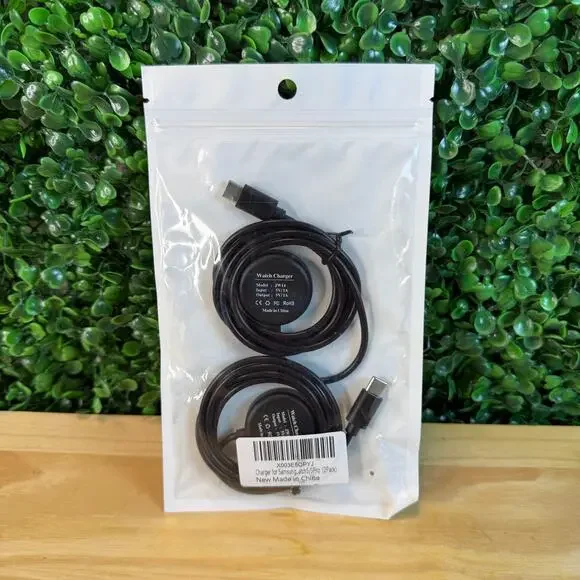 New Sealed Watch Charger 5V for Samsung 5 and 5 Pro - 2 Pack 3 Ft Ships from US - Picture 1 of 6